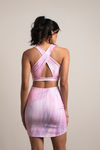 Asking You For A Dance Patterns on pink base Bodycon Dress