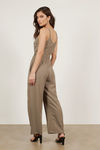 Valyrian Pewter Belted Jumpsuit