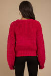 Lost + Wander Fancy Swirl Pink Sweater