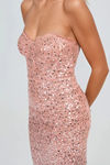 Love Potion Sequins Lace Midi Dress - Pink