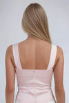 Sweet Serenade Satin Top - Pink