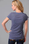 Purple Slate Pigment Relaxed Casual T-Shirt