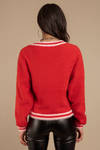 Finders Keepers Jazz Red Knit Sweater 