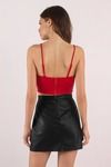 Meant to Be Red Bustier Crop Top