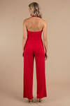 Out of Bounds Red Jumpsuit