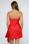 Secret Flame Strapless Sweetheart Mini Dress - Red