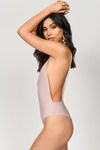 All Mine Plunging One Piece Swimsuit - Rose