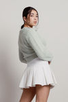 Whisper Softly Sage Collared Sweater