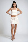 Runway Ready Halter Top - Stone Beige