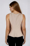 Workday Chic Peplum Top - Taupe
