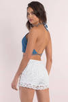 Aussie White Lace Shorts