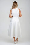 Every Bit Poised Fit & Flare Midi Dress - White