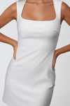Girl Like Me Square Neck Bodycon Mini Dress - White