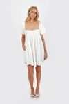 Marcelle White Washed Cotton Voile Dress 