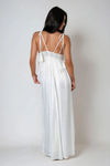 Beautiful Things Tie Shoulder Maxi Dress - White Silver