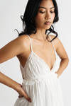 Sweet Melody White Tiered Babydoll Mini Dress