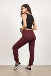 Chilled Wine Lace Up Joggers