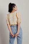 Find Florals Yellow Multi Wrap Blouse