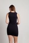 Aeris Black Cutout Bodycon Mini Dress
