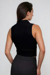 Cool Stance Knit Crop Top - Black
