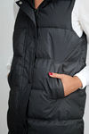 Cozy Trek Hooded Puffer Vest - Black