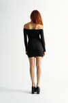Kimberley Black Underbust Bodycon Mini Dress