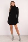 Knit While You're Ahead Sweater Dress - Black