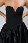 Mirror Ball Strapless Corset Mini Dress - Black