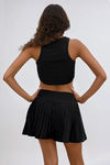 Swift Motion Pleated Skort - Black