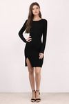 Vene Black Midi Dress