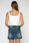 Everyday Charm Denim Mini Skirt - Blue