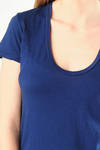 blue Relaxed Casual T-Shirt