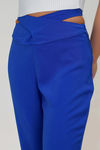 Cross Flow Straight Leg Pants - Cobalt Blue