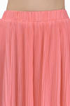 Pleat The Way Coral Maxi Skirt