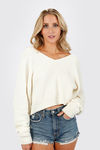 Play Date Cream Knit Long Sleeve Sweater