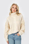 Return To Sender Cream Cable Knit Sweater