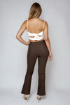 Modern Poise Wide Leg Pants - Dark Brown