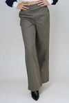 Drift Away Side Buttoned Straight Pants - Dark Olive