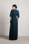 We Could Be Emerald Wrap Maxi Dress