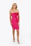 Cello Strapless Bodycon Mini Dress - Hot Pink