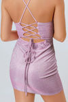 Focus on Me Glitter Bodycon Mini Dress - Hot Pink