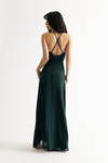 Bring Me Closer Halter High Slit Maxi Dress - Hunter Green