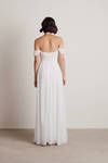 Adrienne Off The Shoulder Sweetheart Maxi Dress - Ivory