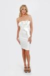 Cello Strapless Bodycon Mini Dress - Ivory