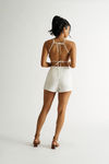 Dylan Ivory Halter Top And Shorts Set