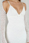 Glow Forward Long Sleeve Bolero Mini Dress - Ivory