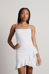 Grad Day Square Neck Cami Mini Dress - Ivory