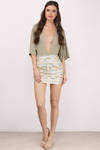 Kari Ivory Sequin Skirt