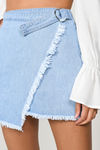 Belmont Shore Light Wash Wrap Skirt