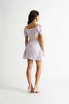 Danica Lilac Side Cutout A-line Mini Dress